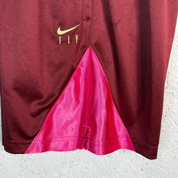 Nike Women's Dri-fit ISoFly Basketball Shorts, Dark Team Red/alchemy Pink XS - Picture 3 of 6
